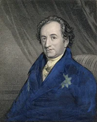 Porträt von Johann Wolfgang von Goethe (1749-1832) graviert von James Posselwhite (1798-1884) veröffentlicht von William Mackenzie